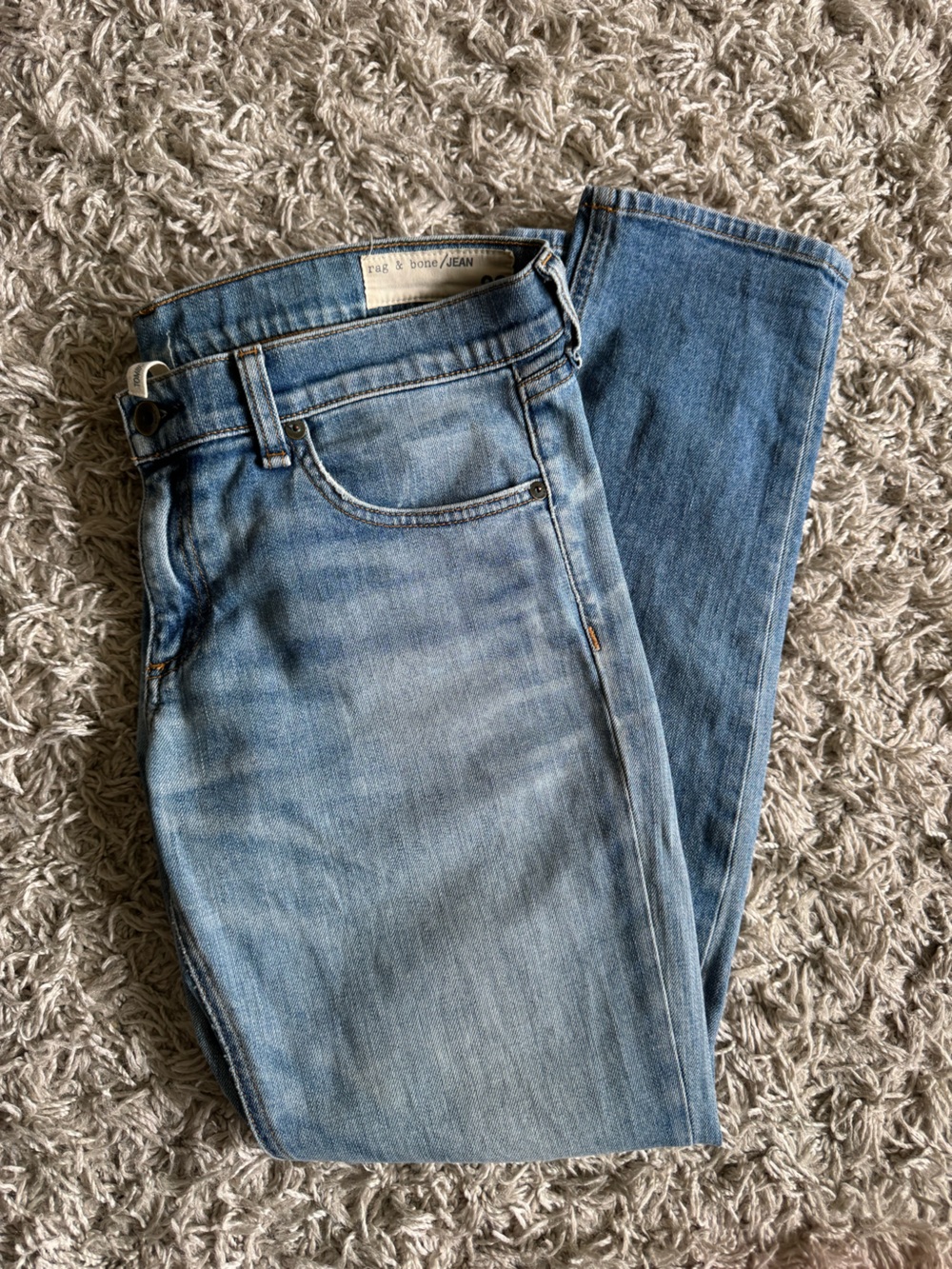 Rag & Bone 'Tomboy' Light Wash Jeans